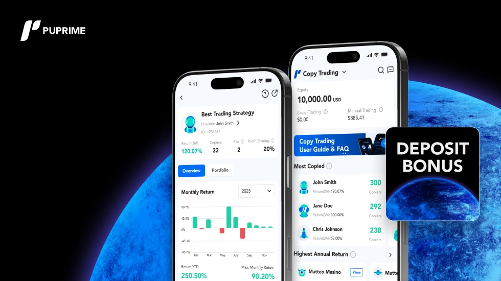 PU Prime Expands Deposit Bonus Promotion to Copy Trading Accounts